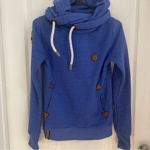 Naketano Vibrant Blue Women’s Hoodie Size XS